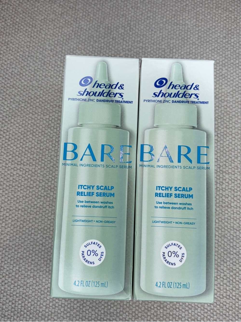 Head & Shoulders BARE Itchy Scalp Relief Serum - 2 bottles, NEW